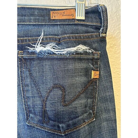 Citizens of Humanity Jeans Womens 28 Blue Kelly 001 Low Bootcut Stretch Denim - Picture 4 of 6